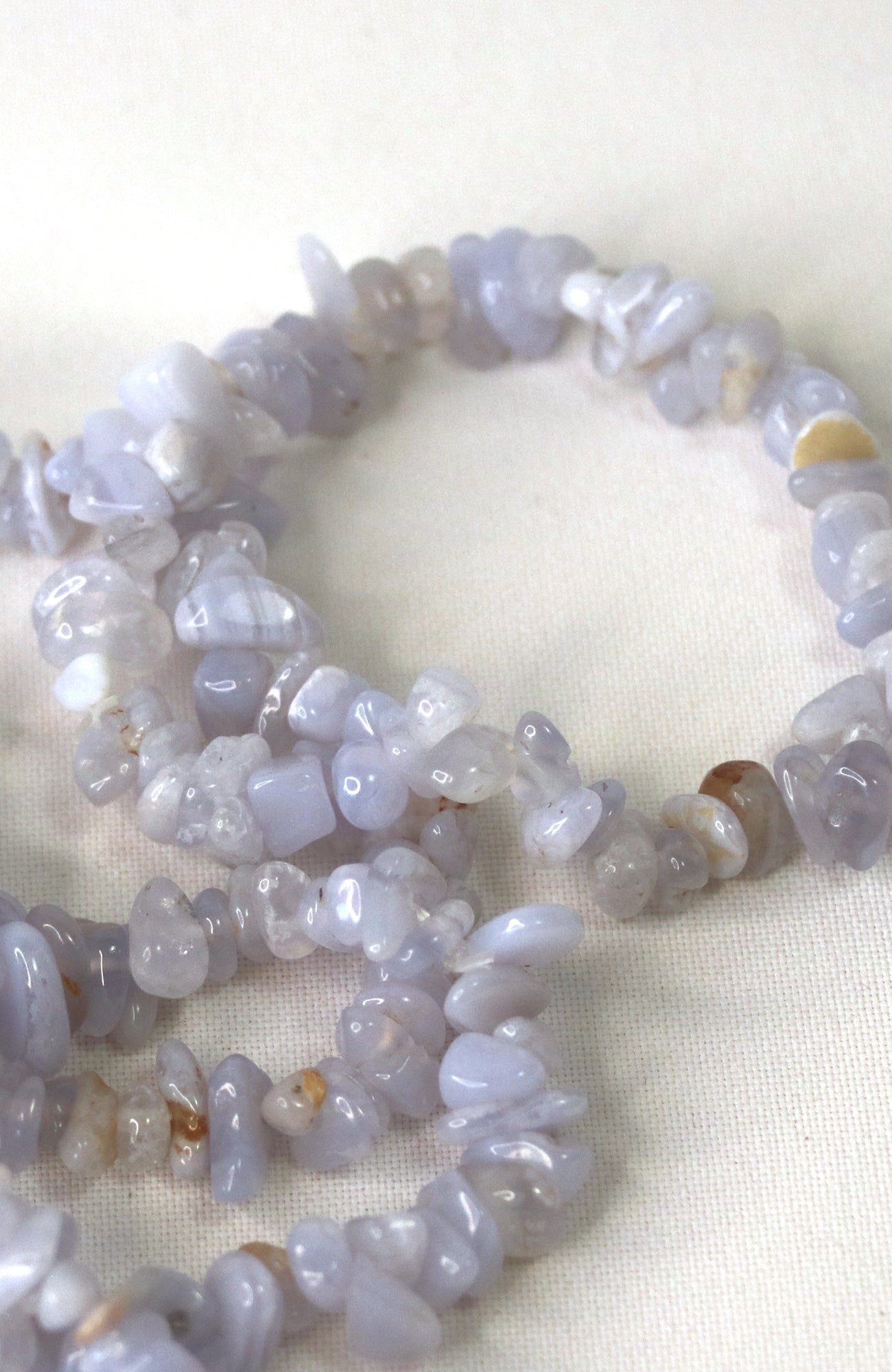 Blue Lace Agate Chip Bracelet